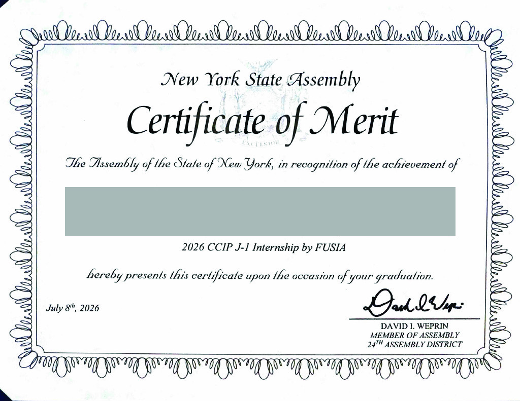 Certificate of Merit