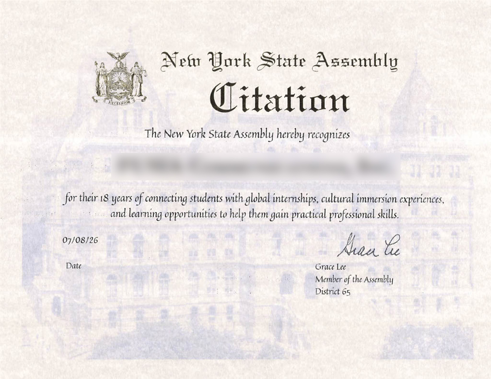Certificate of Merit