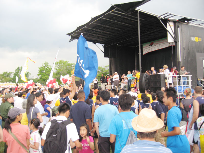 The Hong Kong dragon boat festival in NY