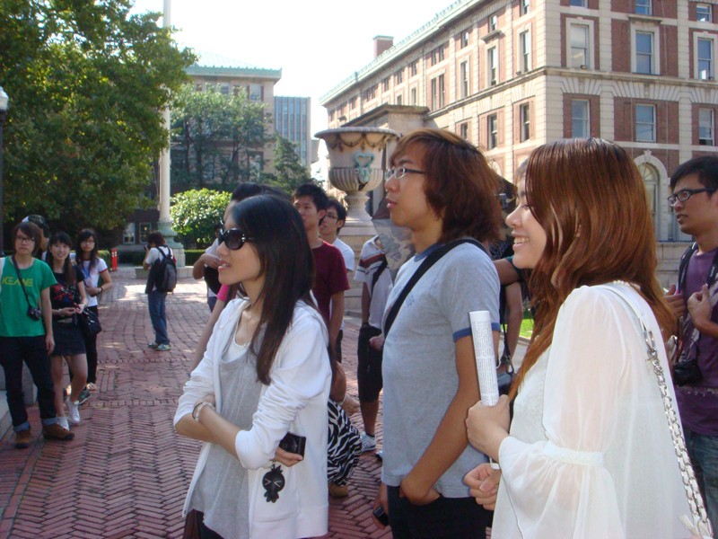 Columbia University and Saks Fifth Avenue