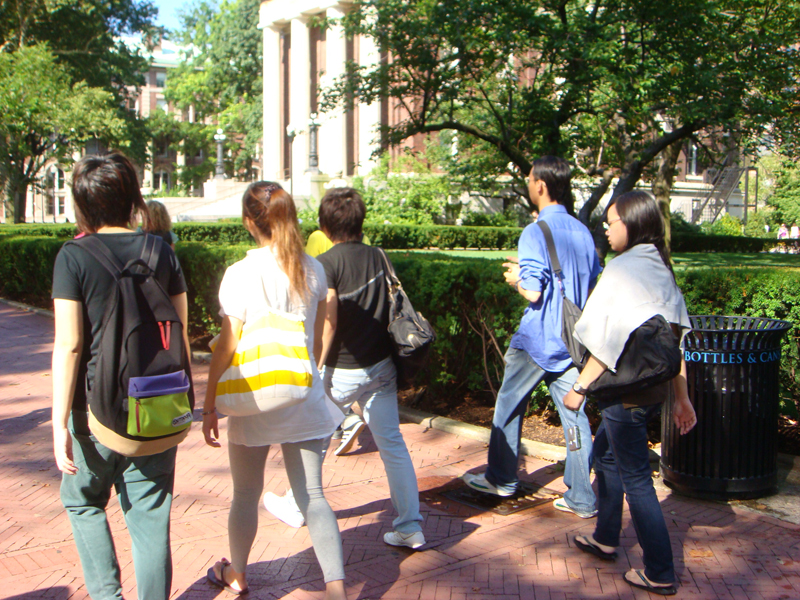 Columbia University and Saks Fifth Avenue