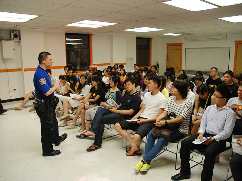 NYPD safety talk