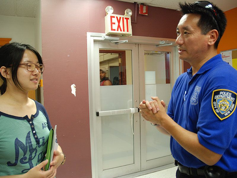 NYPD safety talk