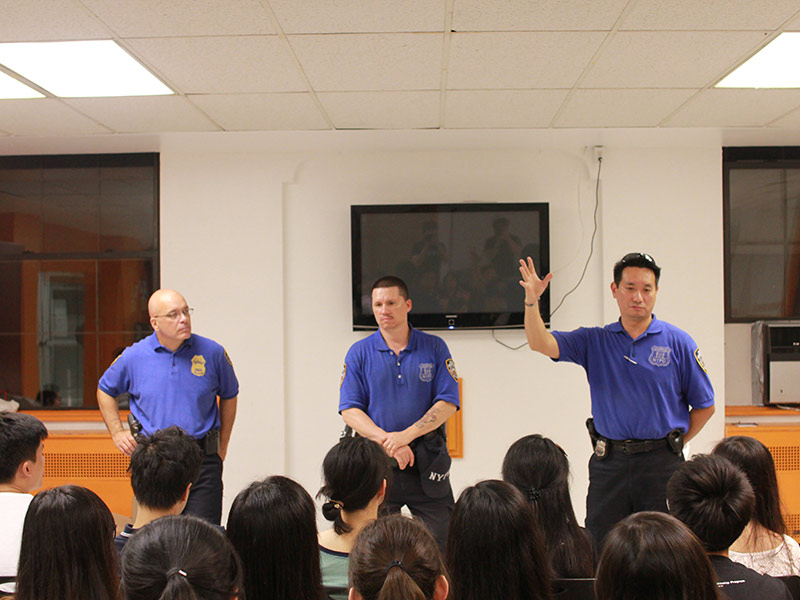 NYPD safety talk