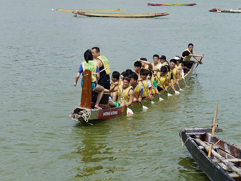 The Hong Kong Dragon Boat Festival in NY (Practice)