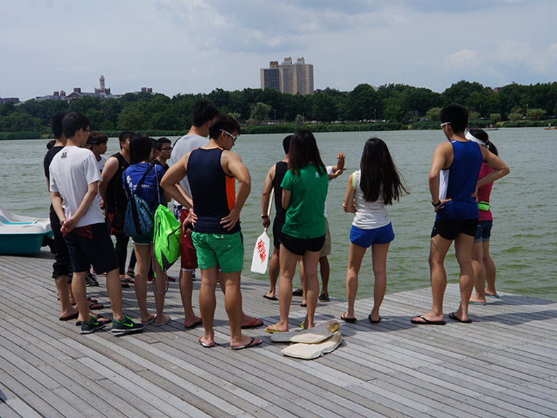 The Hong Kong Dragon Boat Festival in NY (Practice)