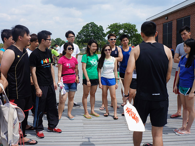 The Hong Kong Dragon Boat Festival in NY (Practice)