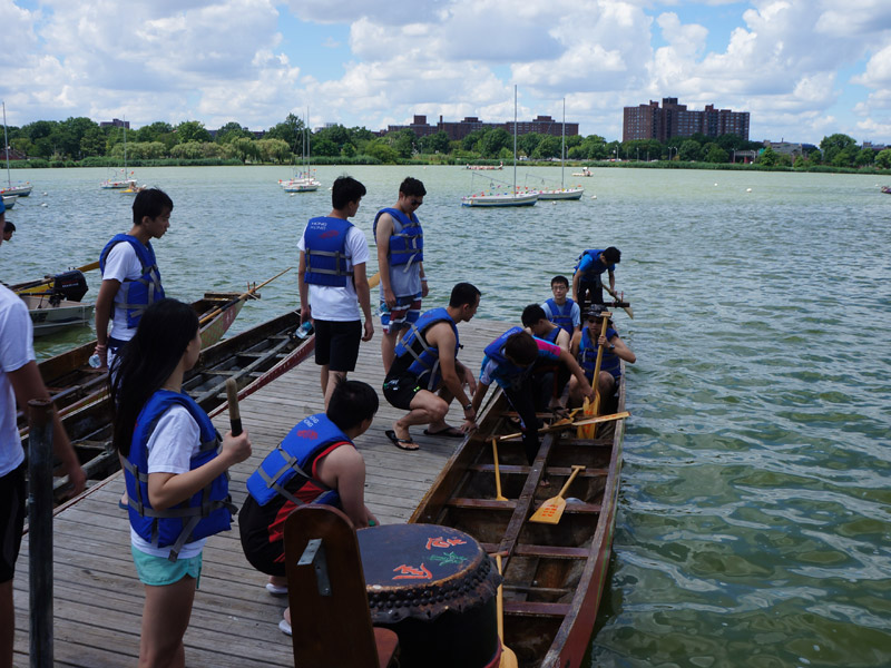 The Hong Kong Dragon Boat Festival in NY (Practice)