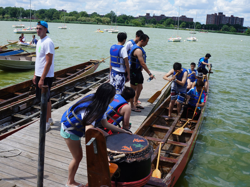 The Hong Kong Dragon Boat Festival in NY (Practice)