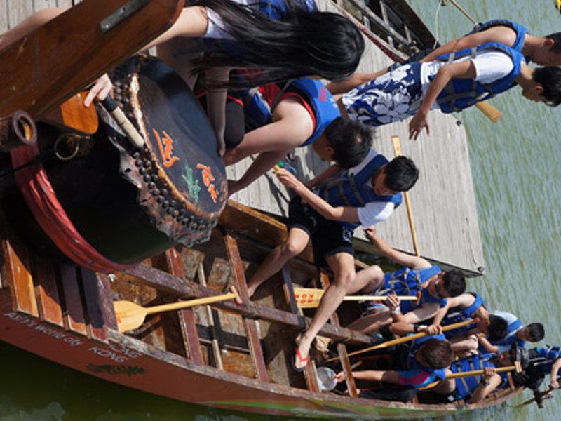 The Hong Kong Dragon Boat Festival in NY (Practice)