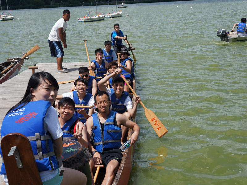 The Hong Kong Dragon Boat Festival in NY (Practice)