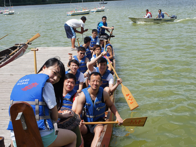 The Hong Kong Dragon Boat Festival in NY (Practice)