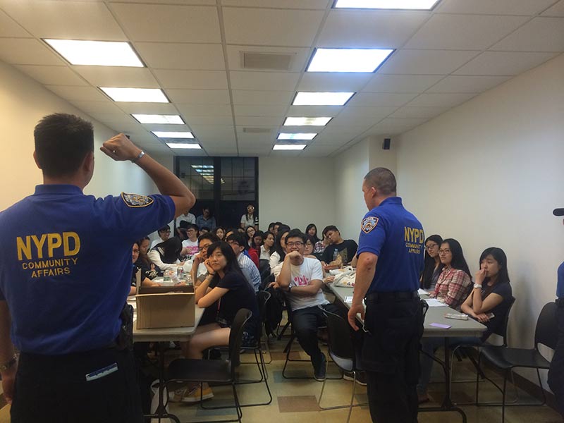 NYPD safety talk