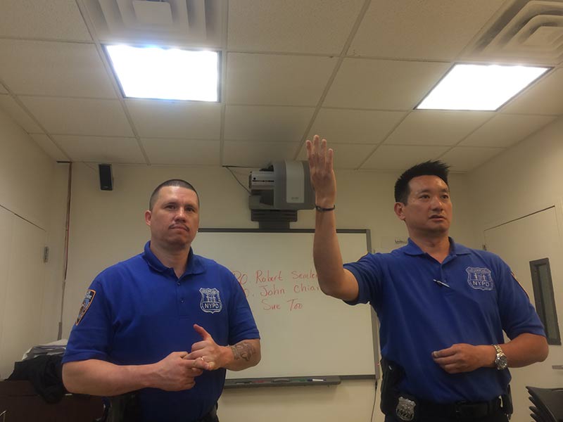 NYPD safety talk