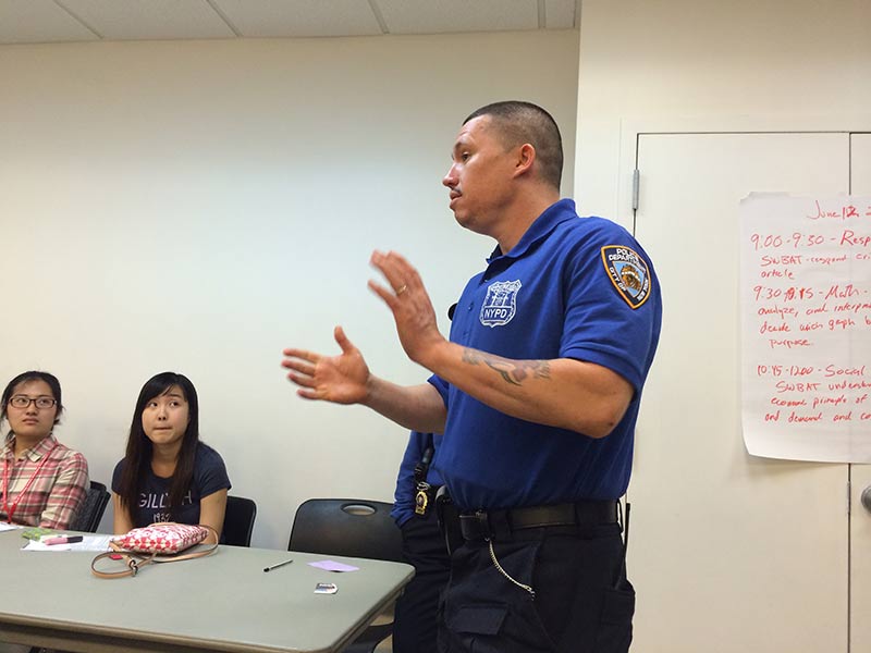 NYPD safety talk