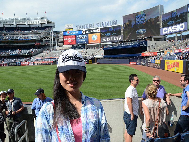 The Baltimore Orioles at the Yankee Stadium