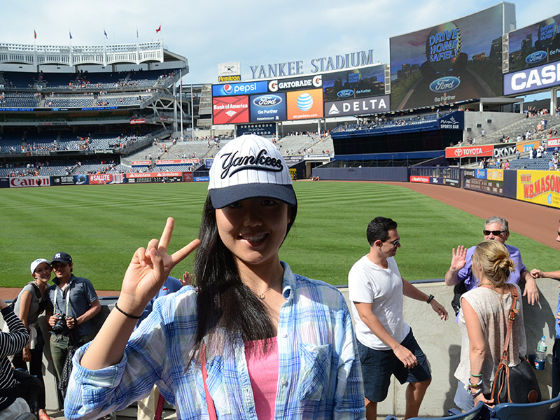 The Baltimore Orioles at the Yankee Stadium