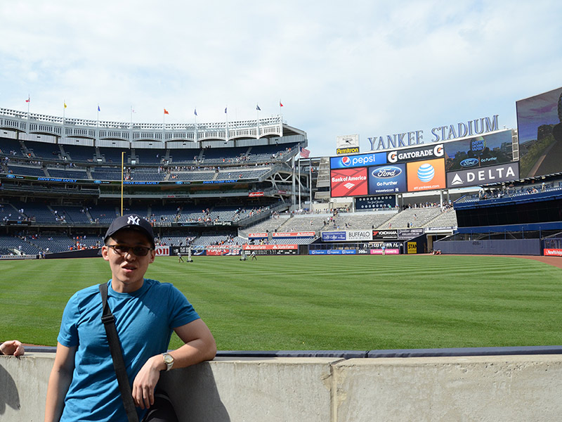 The Baltimore Orioles at the Yankee Stadium