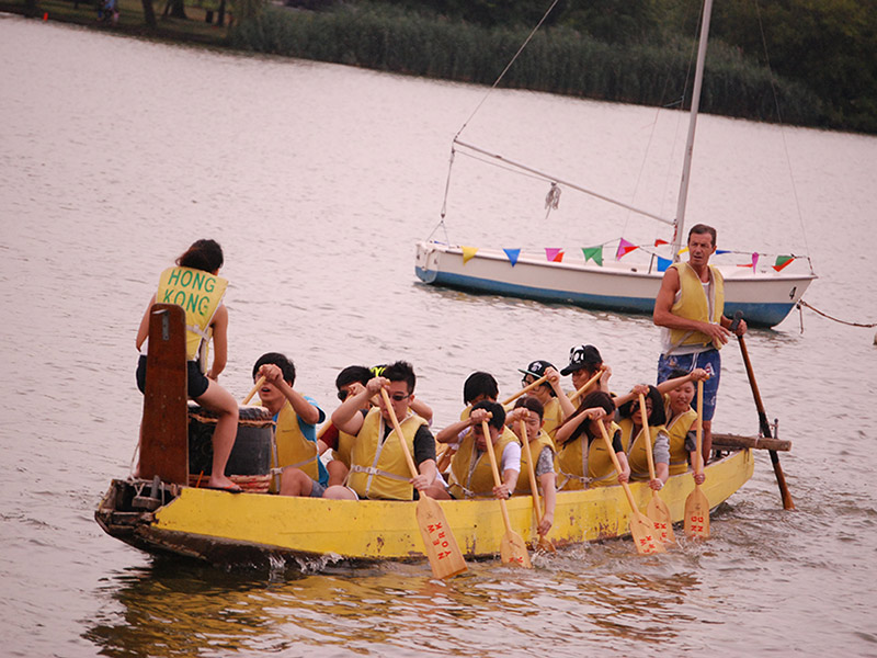 The Hong Kong Dragon Boat Festival in NY (Practice)