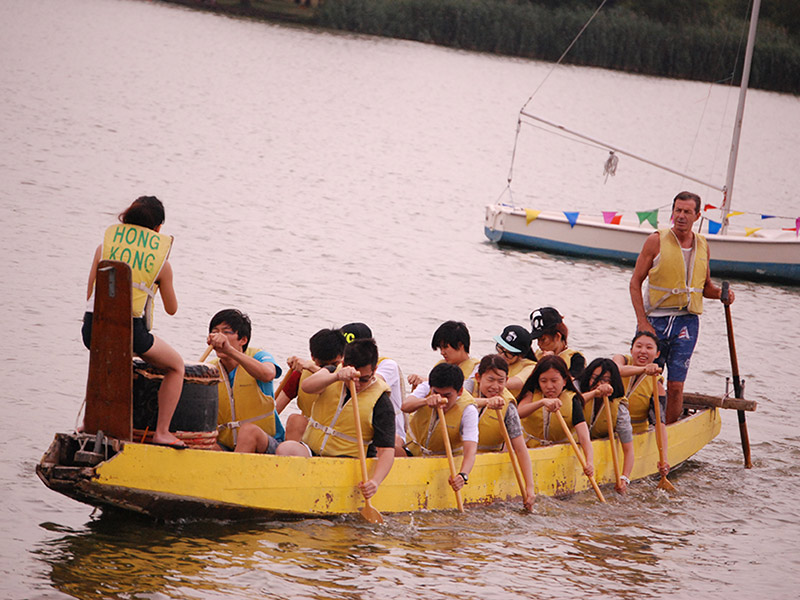 The Hong Kong Dragon Boat Festival in NY (Practice)