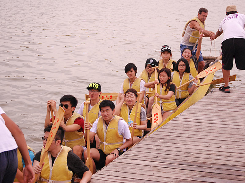 The Hong Kong Dragon Boat Festival in NY (Practice)