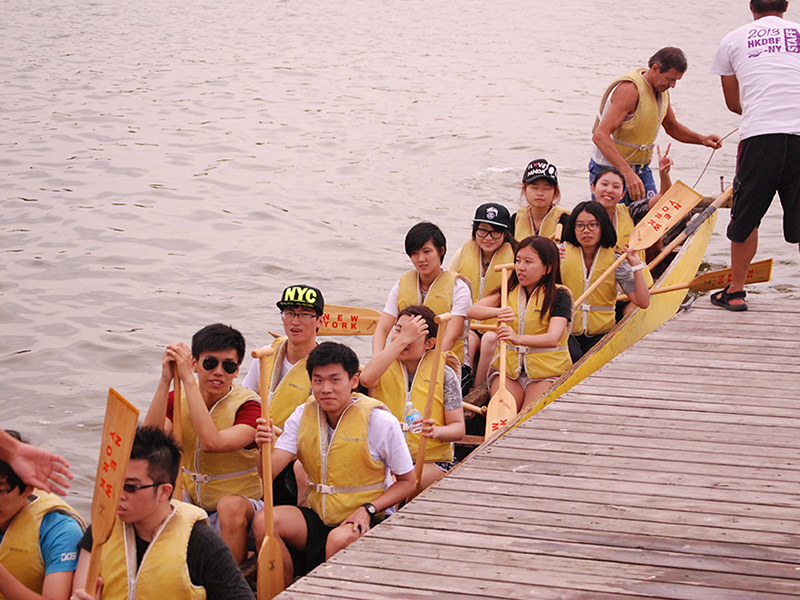 The Hong Kong Dragon Boat Festival in NY (Practice)