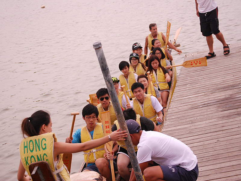 The Hong Kong Dragon Boat Festival in NY (Practice)