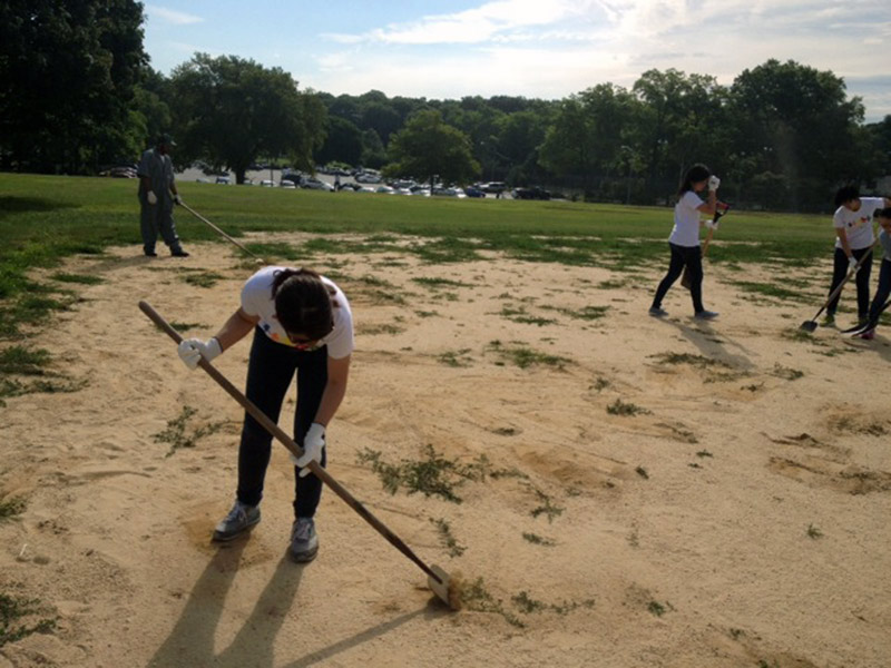 Volunteering at Cunningham Park (Session B)