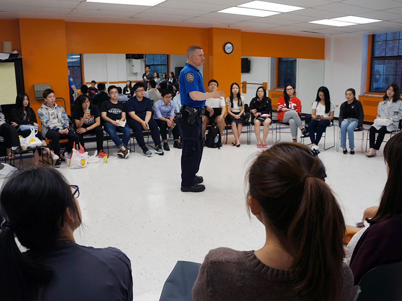 NYPD safety talk