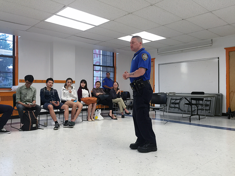 NYPD safety talk