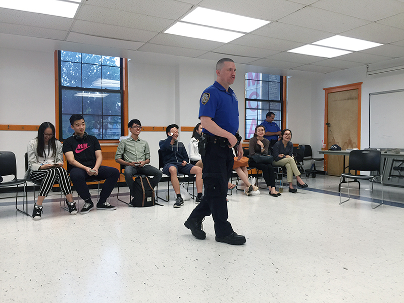 NYPD safety talk