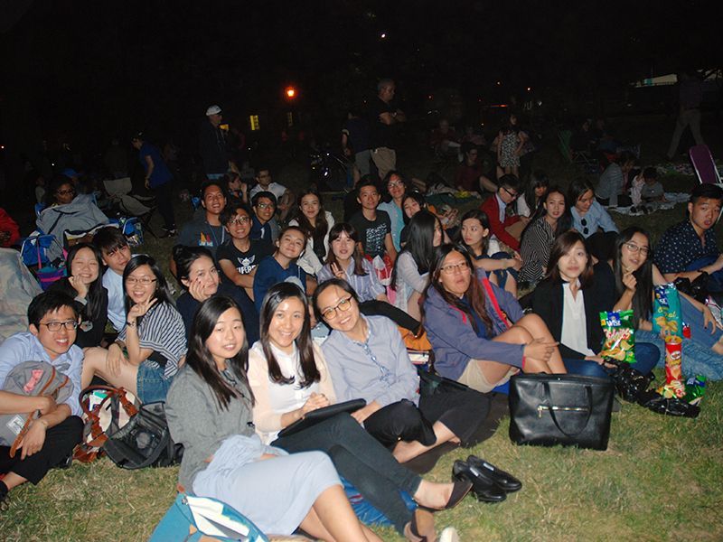 Concert and fireworks at Cunningham Park