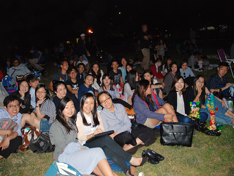 Concert and fireworks at Cunningham Park