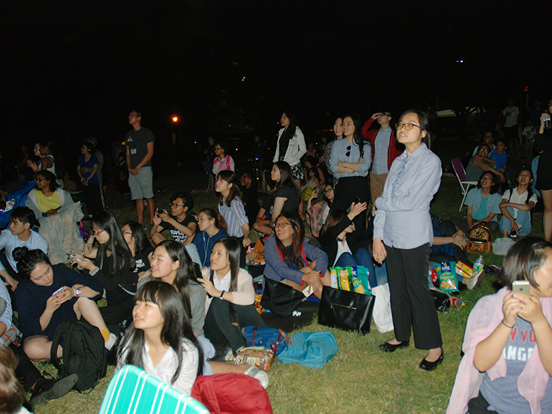 Concert and fireworks at Cunningham Park