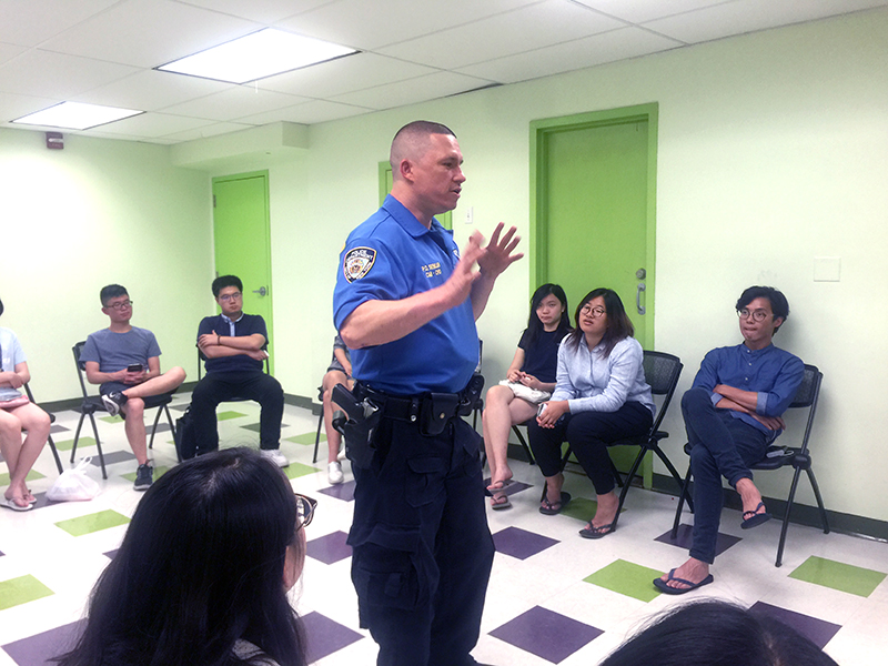 NYPD safety talk