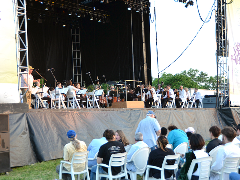 Concert and fireworks at Cunningham Park