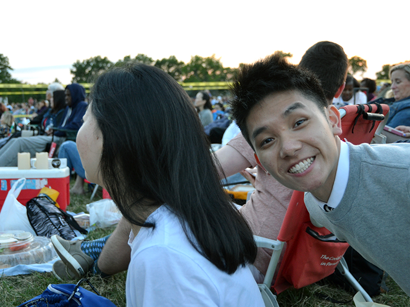 Concert and fireworks at Cunningham Park