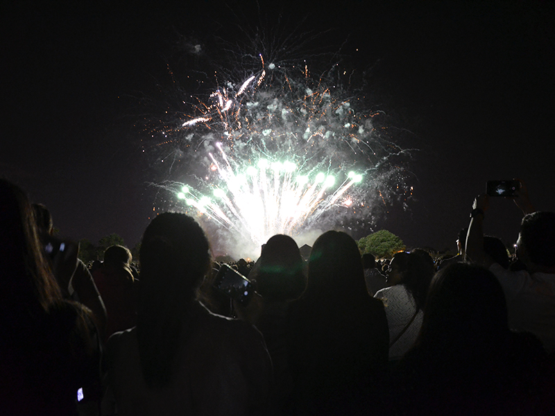 Concert and fireworks at Cunningham Park