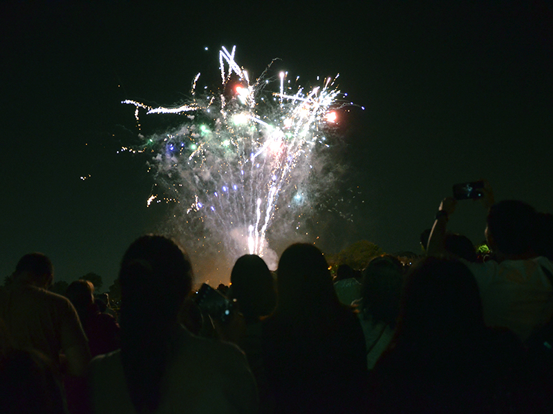 Concert and fireworks at Cunningham Park