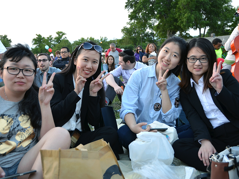 Concert and fireworks at Cunningham Park