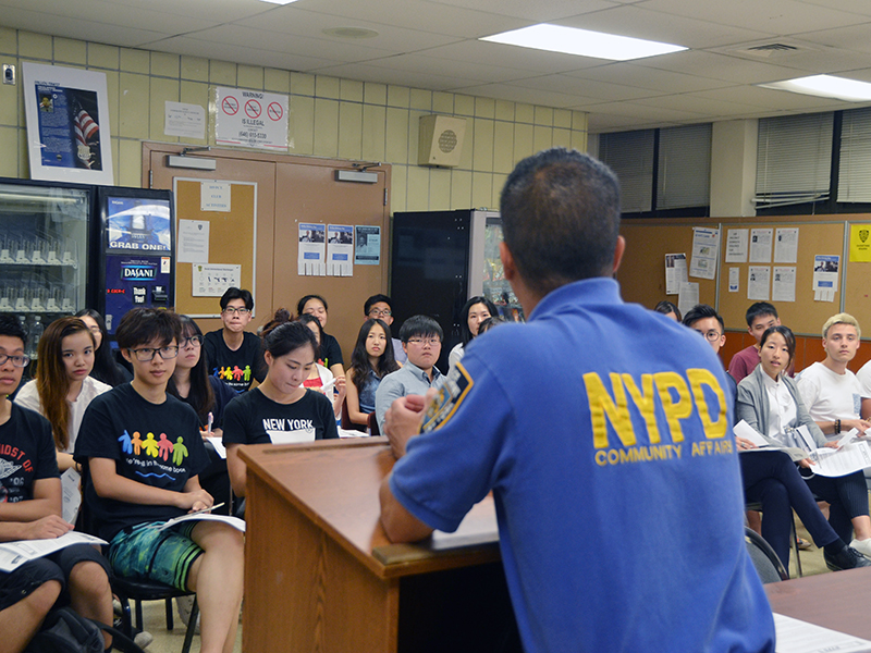 NYPD safety talk