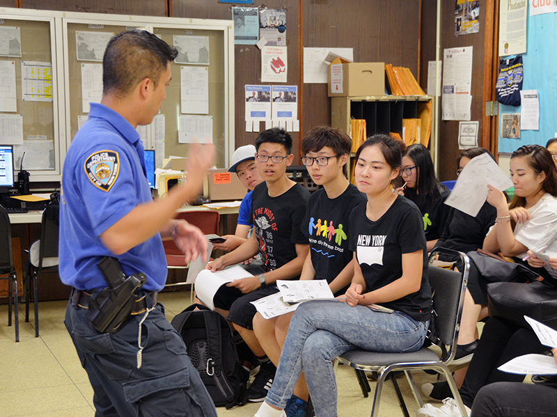 NYPD safety talk