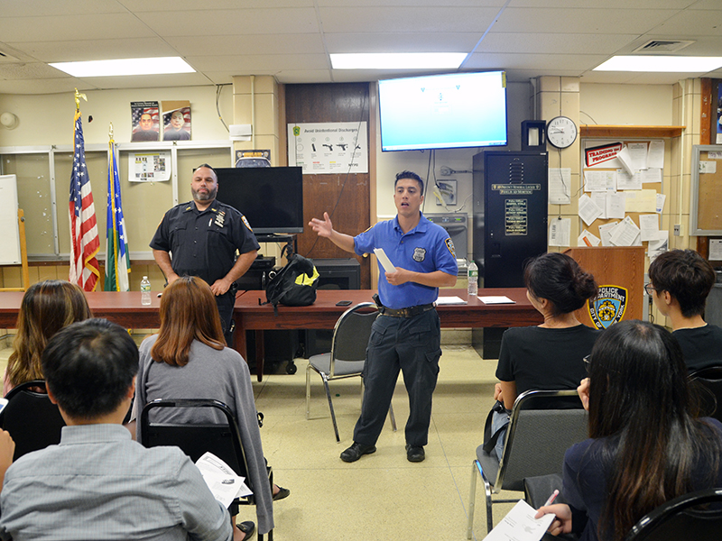 NYPD safety talk