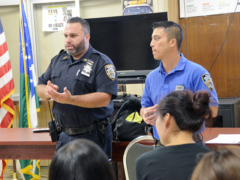 NYPD safety talk