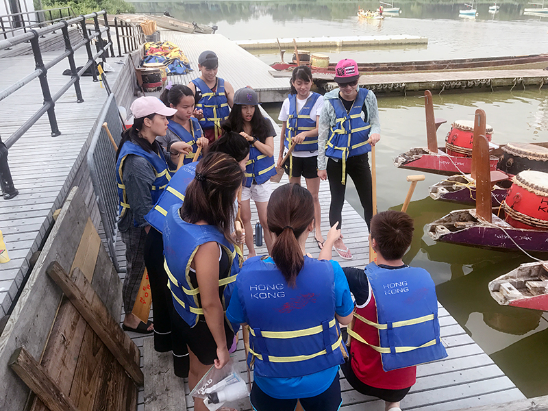 The Hong Kong Dragon Boat Festival in NY (Practice)