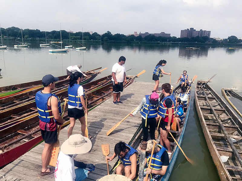 The Hong Kong Dragon Boat Festival in NY (Practice)