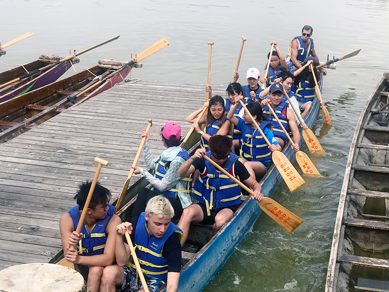 The Hong Kong Dragon Boat Festival in NY (Practice)