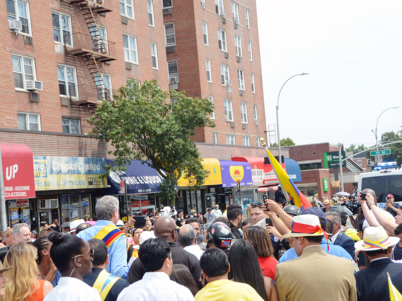 Ecuadorian Independence Day march with NYC Comptroller Stringer