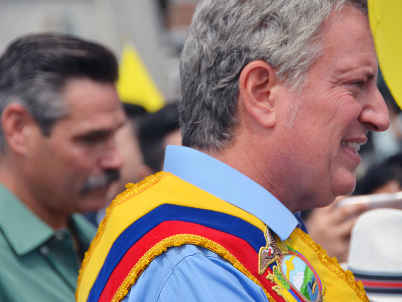 Ecuadorian Independence Day march with NYC Comptroller Stringer