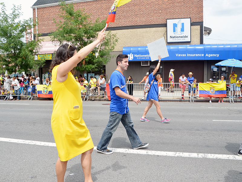 Ecuadorian Independence Day march with NYC Comptroller Stringer